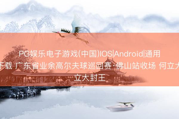 PG娱乐电子游戏(中国)IOS|Android|通用APP下载 广东省业余高尔夫球巡回赛·佛山站收场 何立大封王