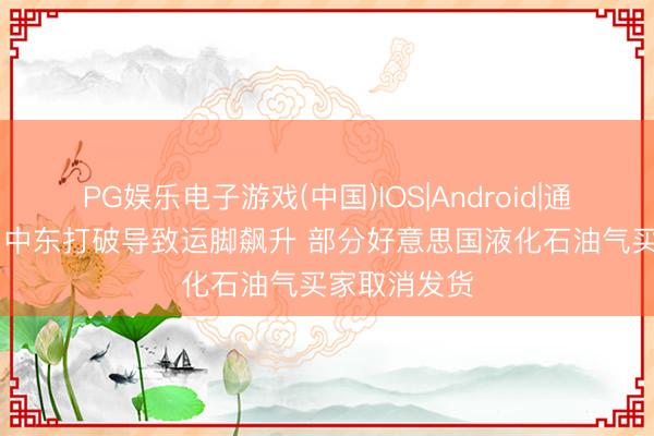 PG娱乐电子游戏(中国)IOS|Android|通用APP下载 中东打破导致运脚飙升 部分好意思国液化石油气买家取消发货